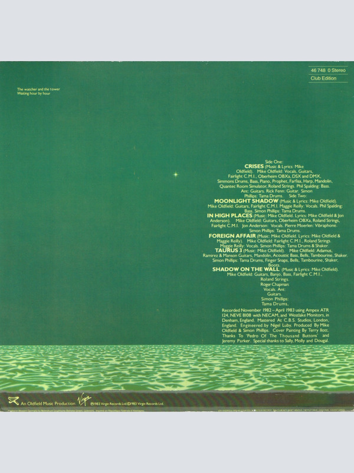 Vinyl / Mike Oldfield - Crises