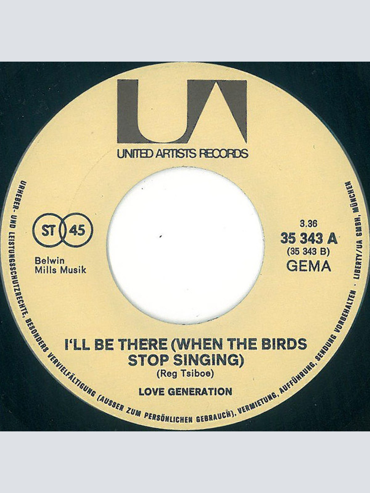 Vinyl / Love Generation - Something To Believe In