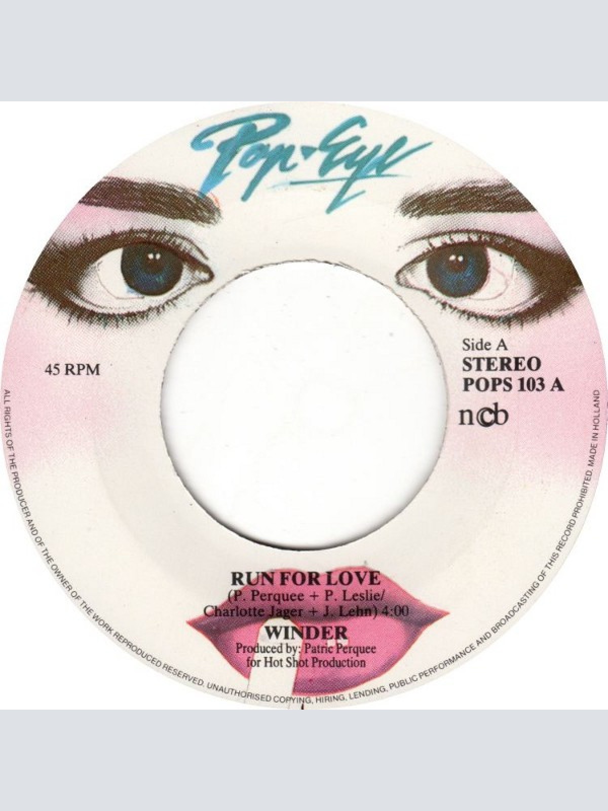 Vinyl / Winder - Run For Love / Give Me Your Love