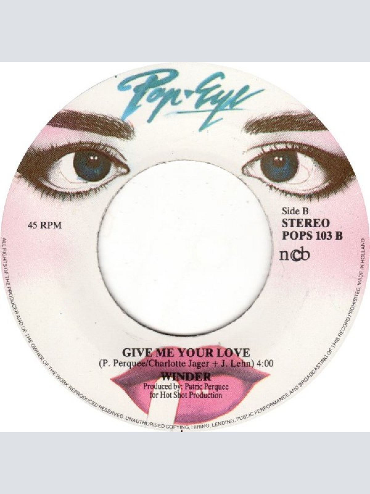 Vinyl / Winder - Run For Love / Give Me Your Love