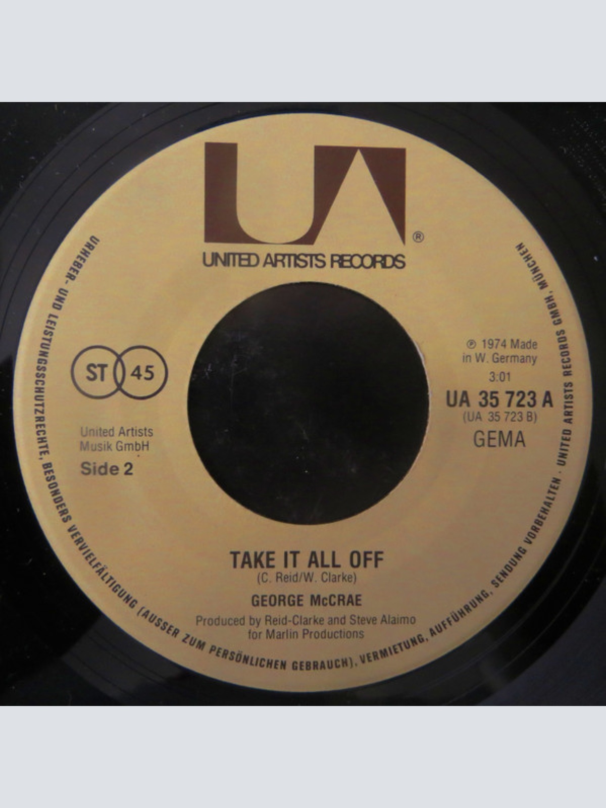Vinyl / George McCrae - Please Help Me Find My Baby / Take It All Off