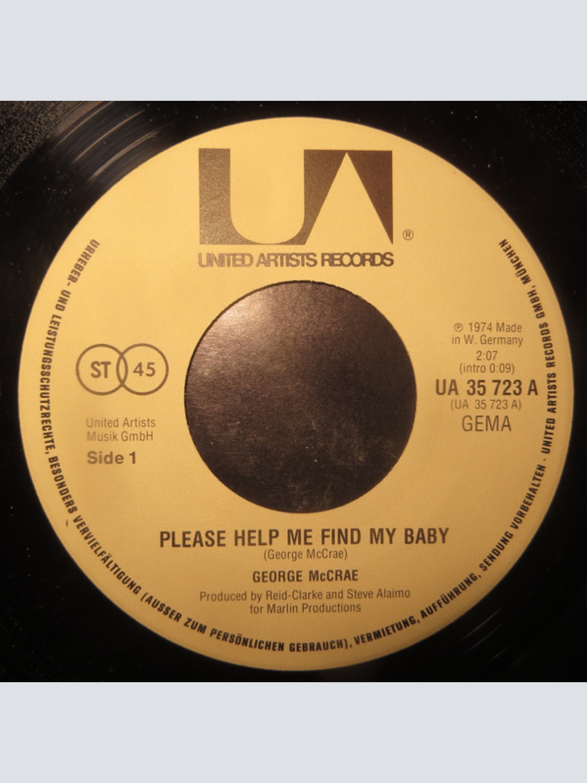 Vinyl / George McCrae - Please Help Me Find My Baby / Take It All Off