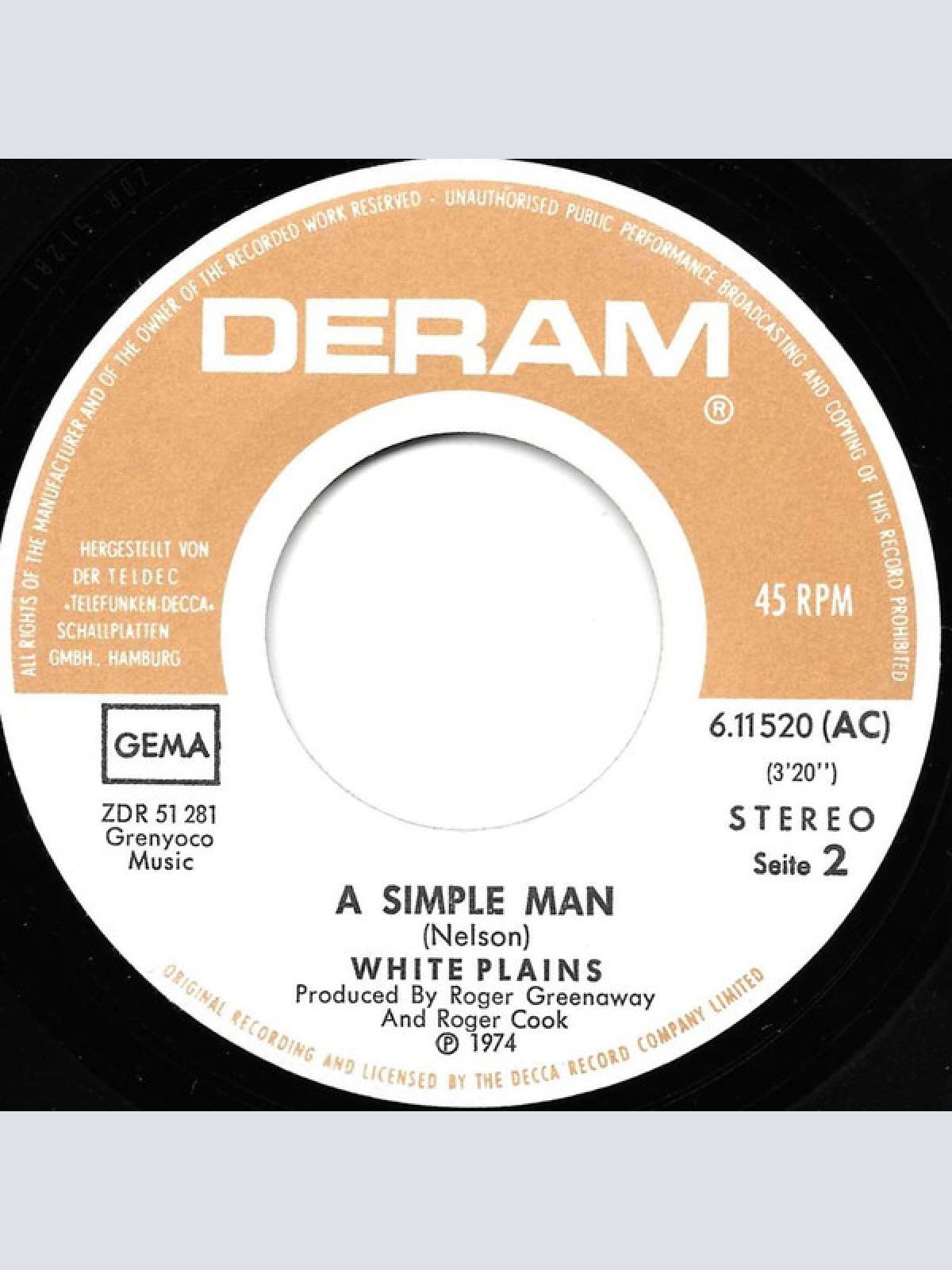 Vinyl / White Plains - Ecstasy