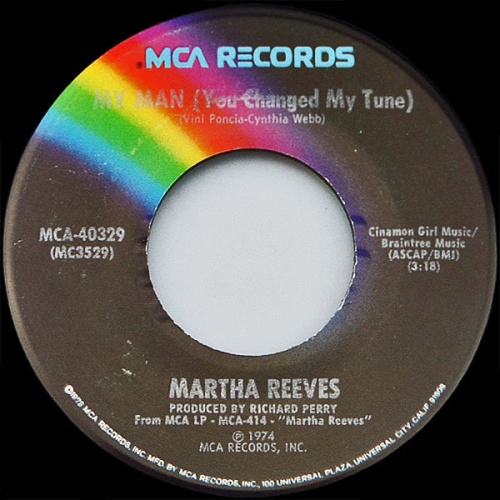 Vinyl / Martha Reeves - My Man (You Changed My Tune) / Facsimile