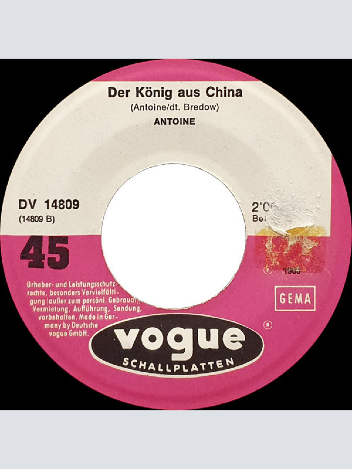 Vinyl / Antoine (2) - Hallo Bonjour Salut / Der König Aus China