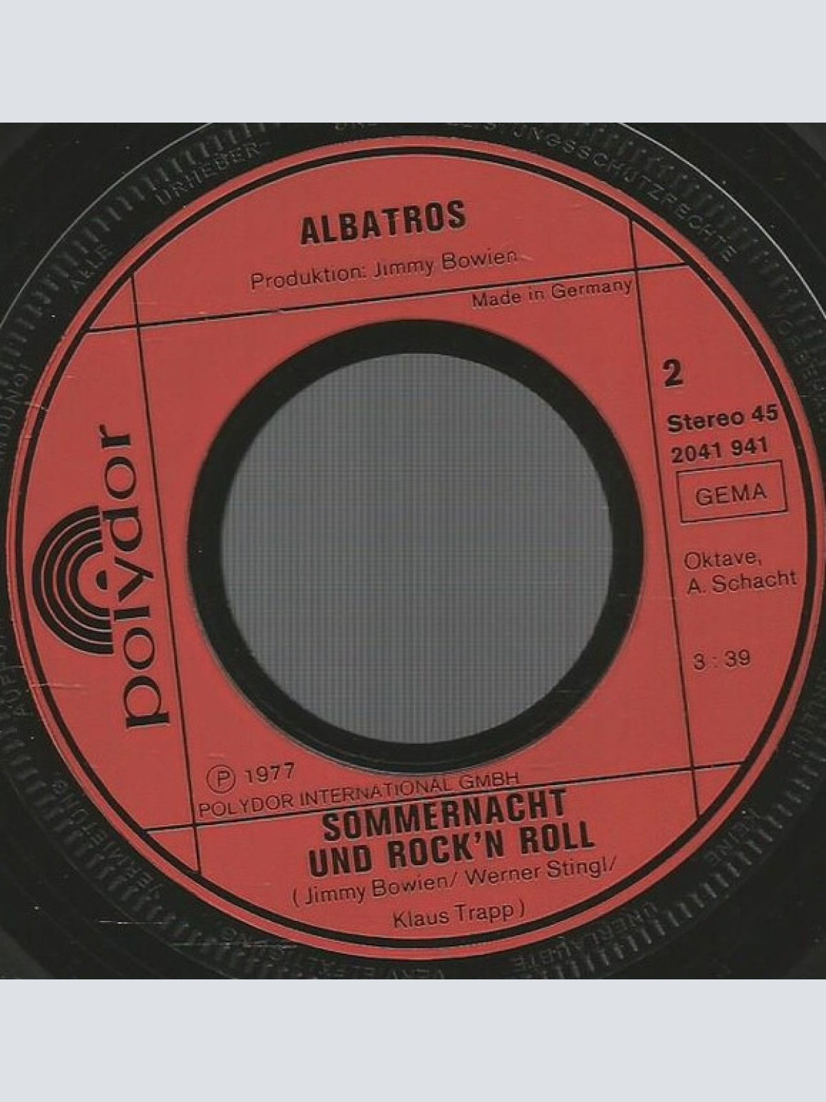 Vinyl / Albatros (2) - Schade, Daß Du Nicht Da Bist