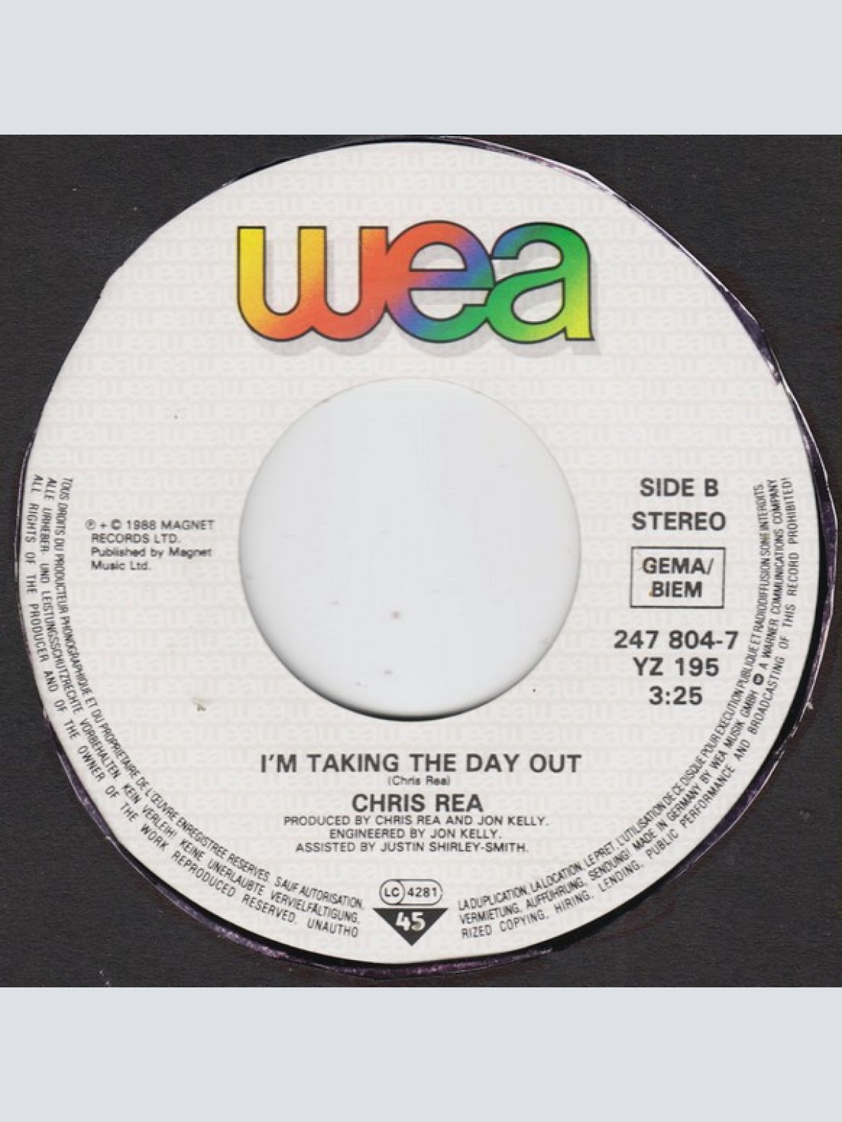 Vinyl / Chris Rea - On The Beach (Summer '88)