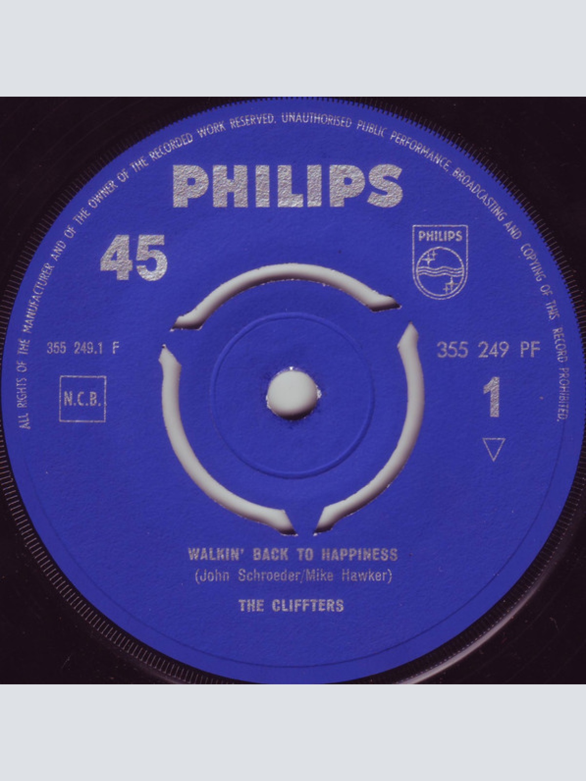 Vinyl / The Cliffters - Walkin' Back To Happiness / Travellin' Home