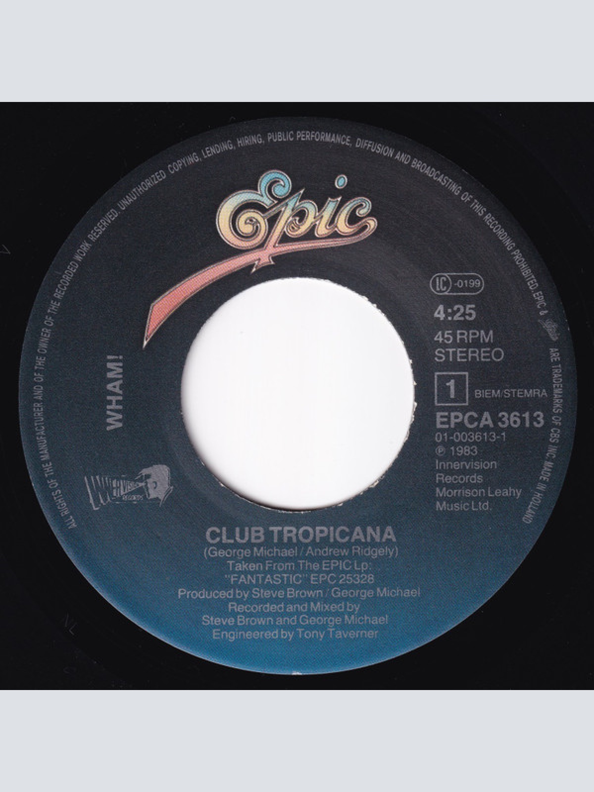 Vinyl / Wham! - Club Tropicana