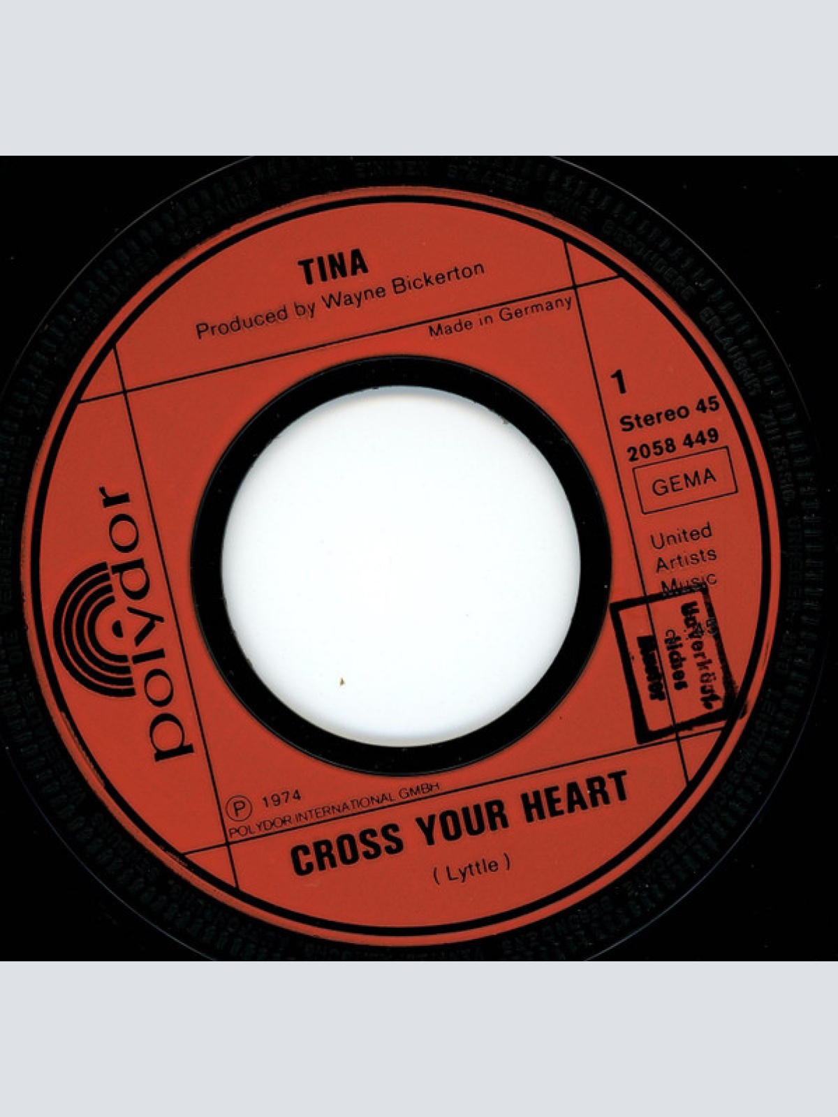 Vinyl / Tina (10) - Cross Your Heart