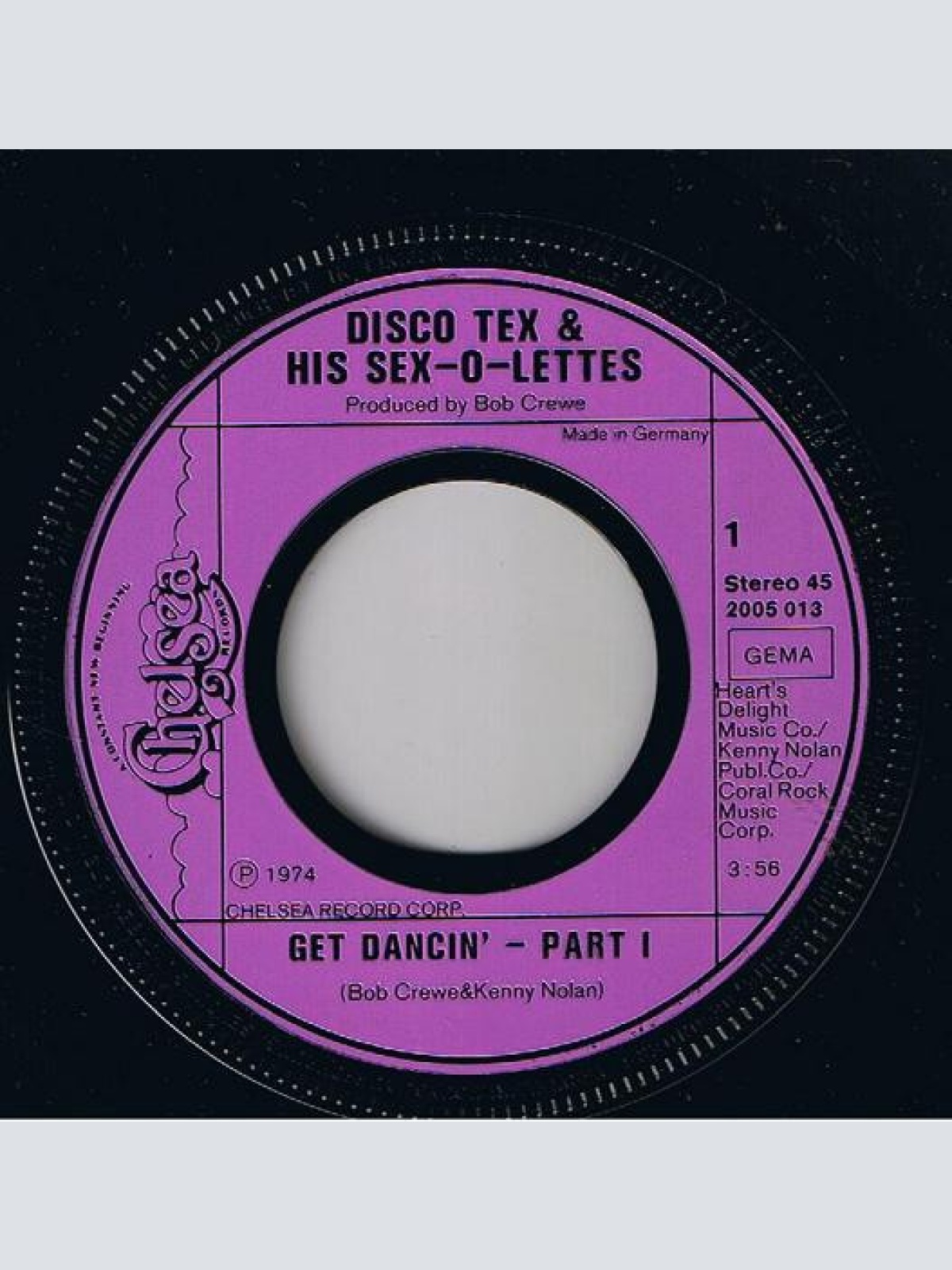 Vinyl / Disco Tex And His Sex-O-Lettes* - Get Dancin' Part 1 & 2