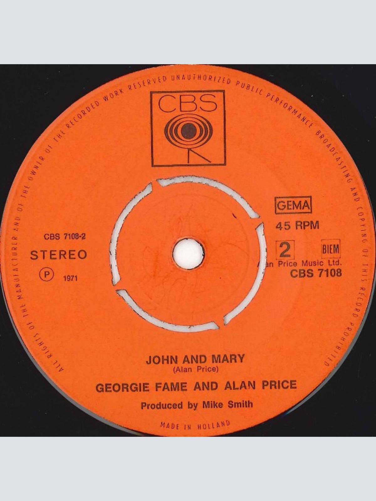 Vinyl / Georgie Fame & Alan Price - Rosetta