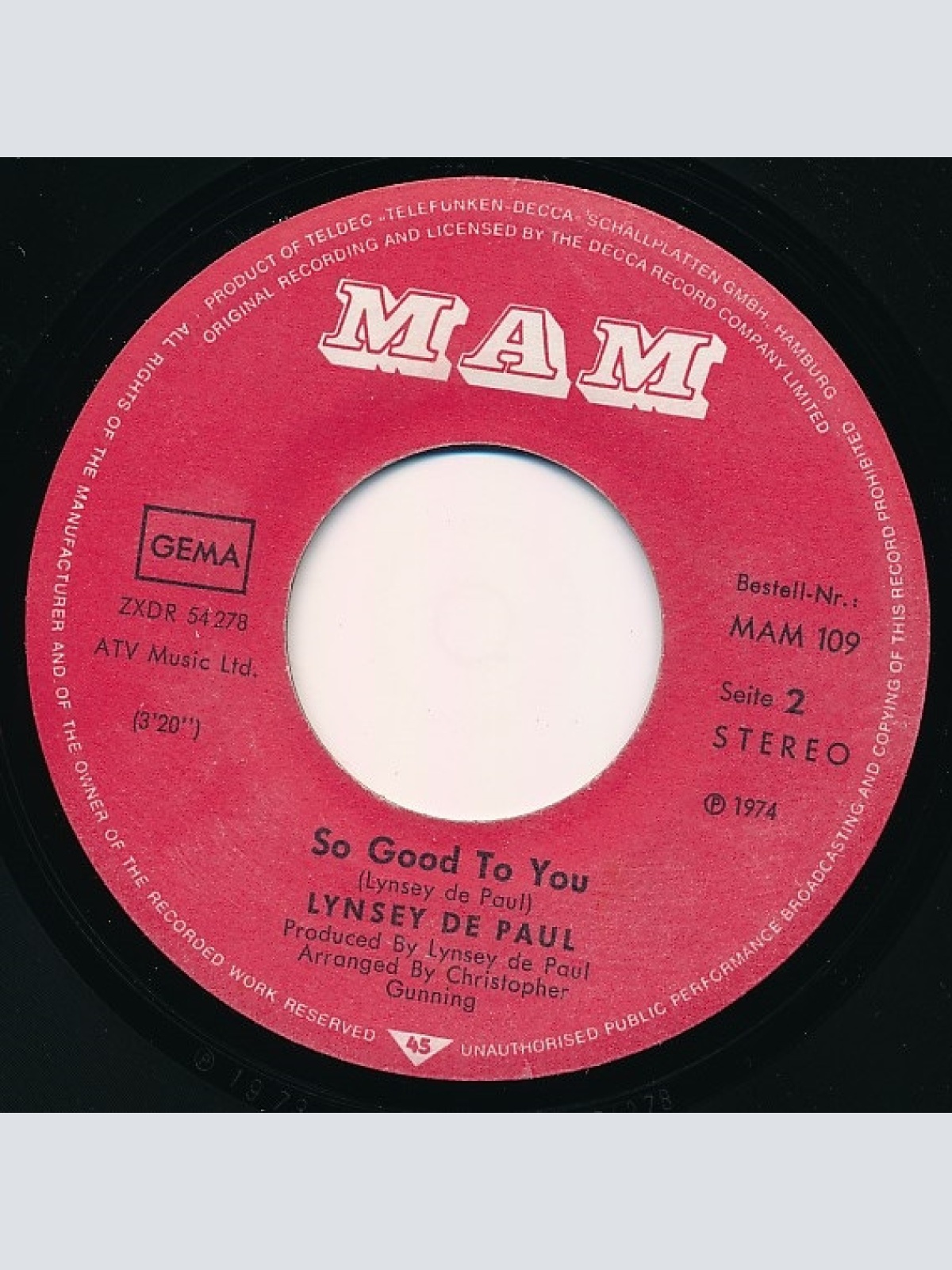 Vinyl / Lynsey De Paul - Won't Somebody Dance With Me