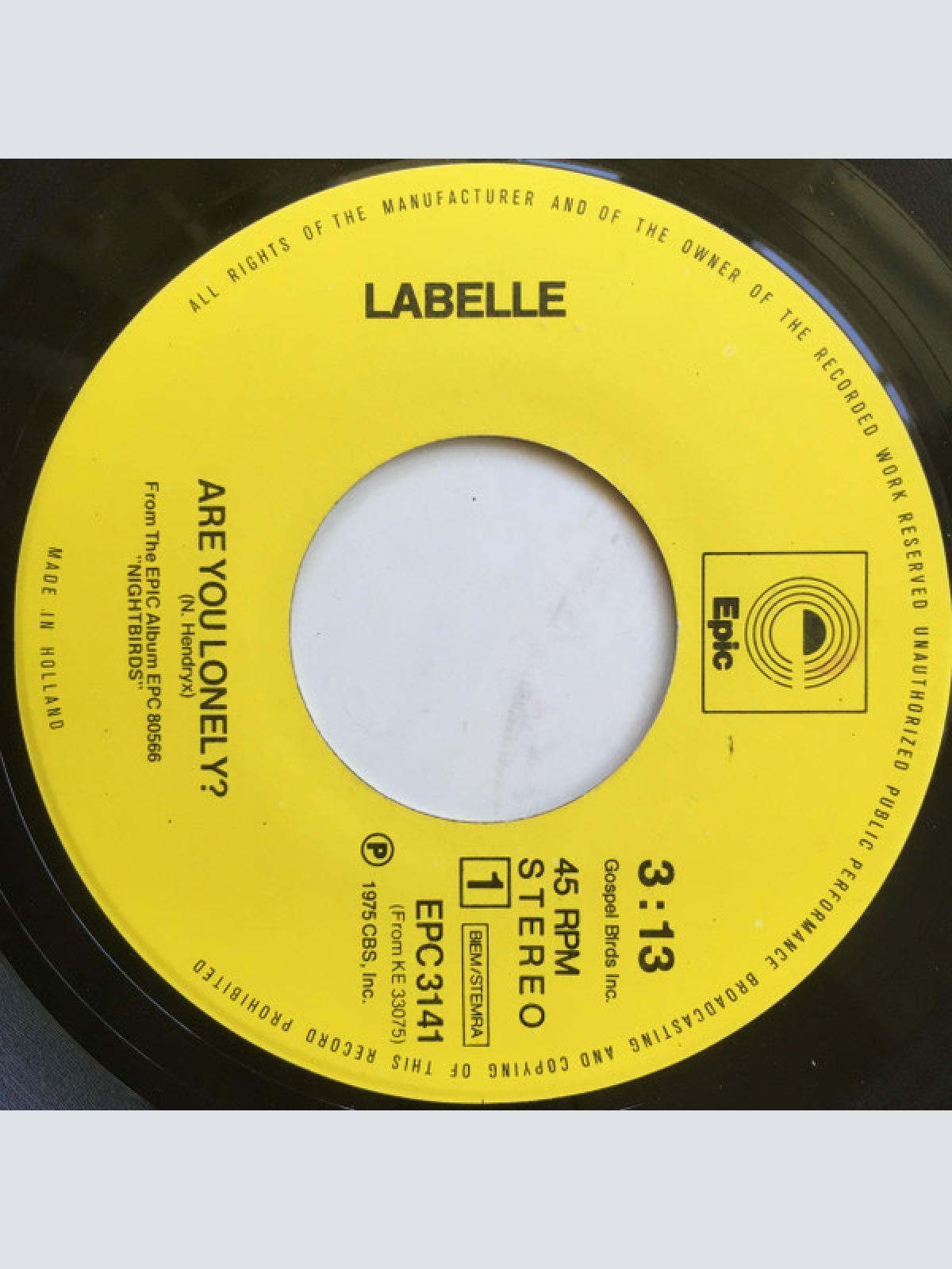 Vinyl / LaBelle - Are You Lonely ? / You Turn Me On