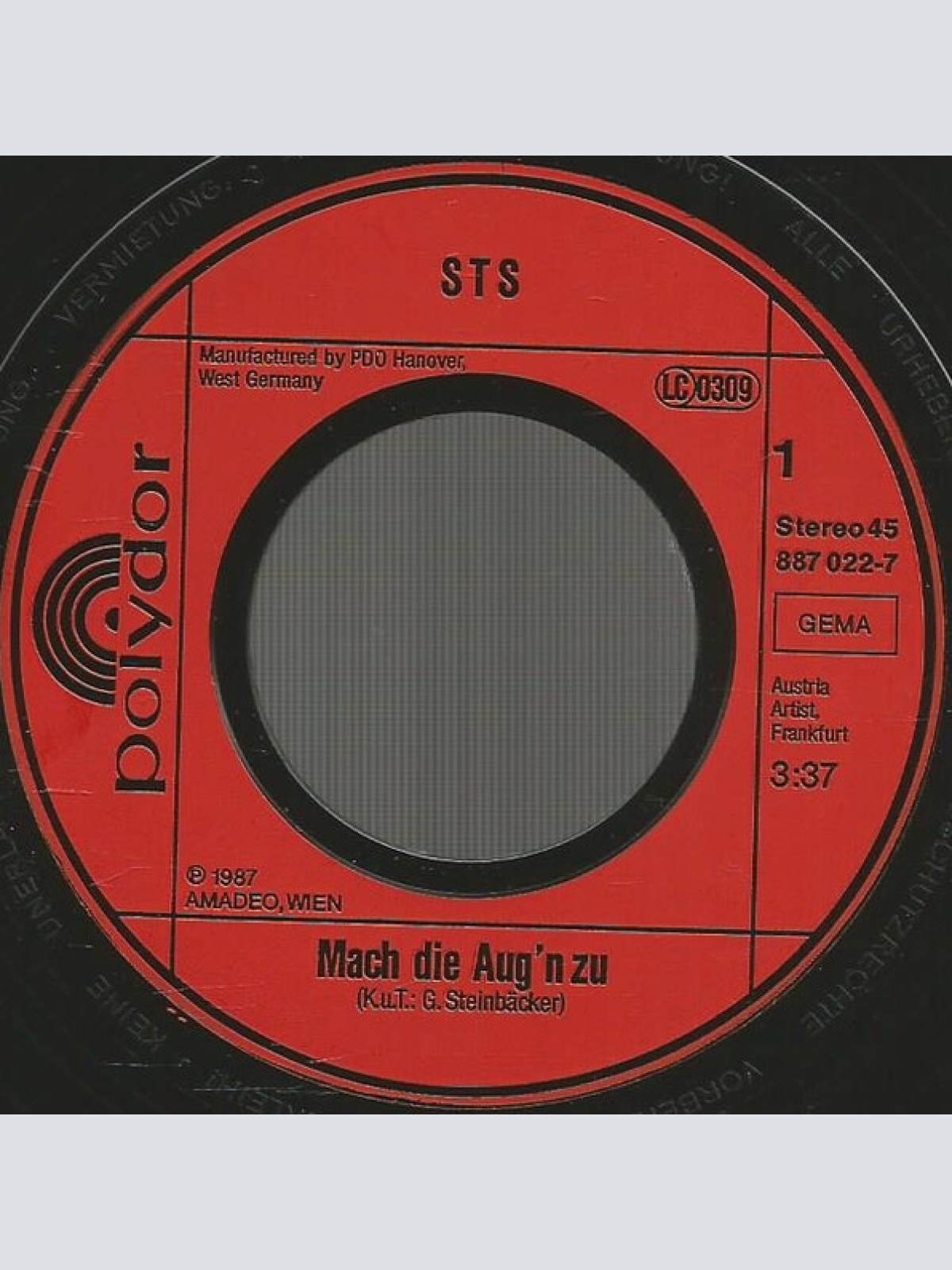 Vinyl / STS (3) - Mach Die Aug'n Zu