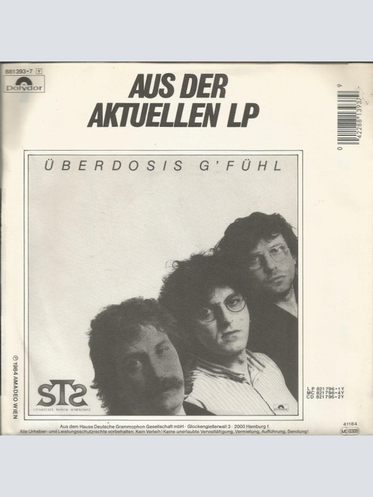 Vinyl / STS (3) - Überdosis G' Fühl