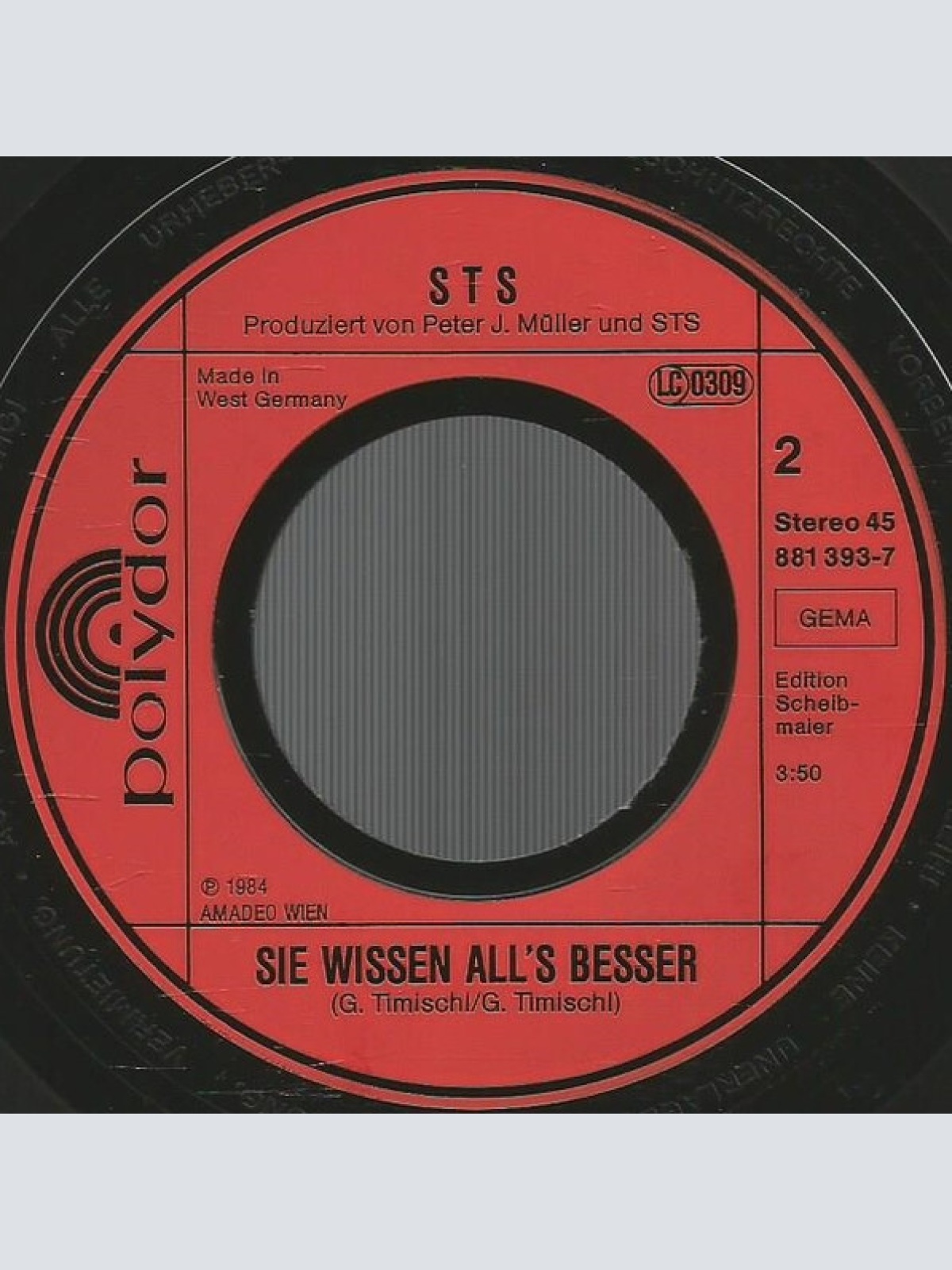 Vinyl / STS (3) - Überdosis G' Fühl