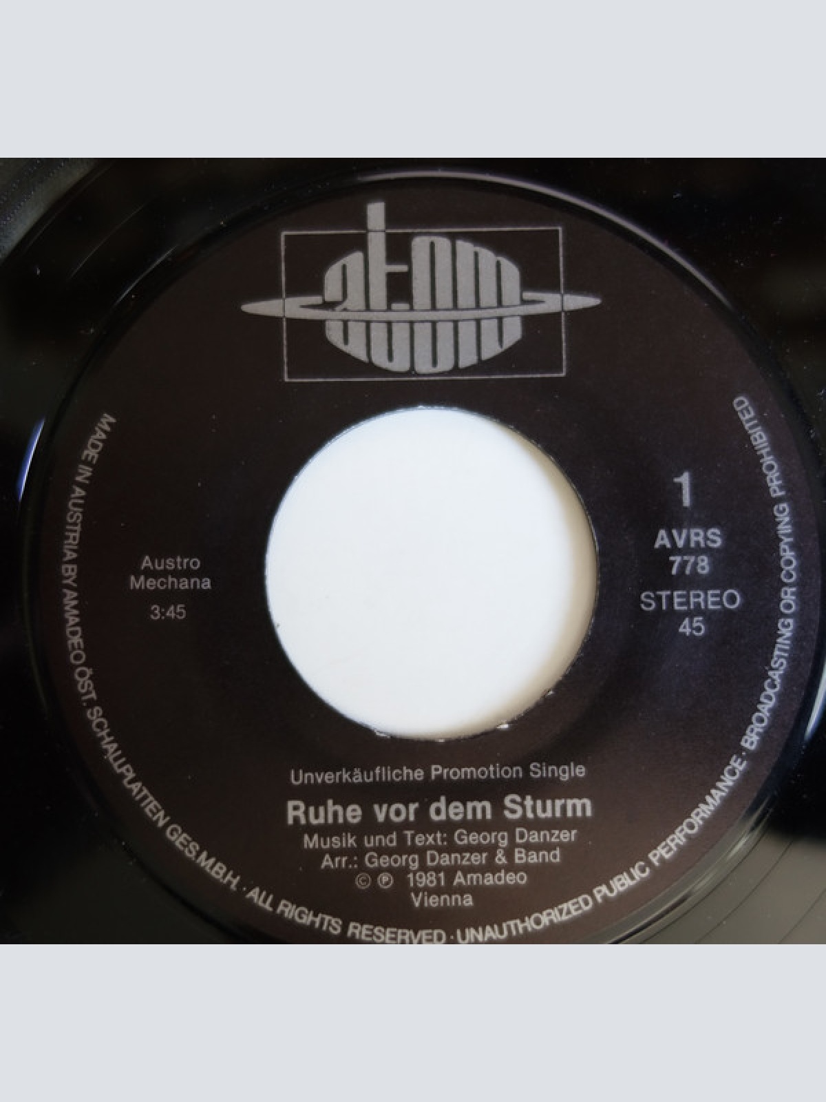 Vinyl / Georg Danzer - Ruhe Vor Dem Sturm