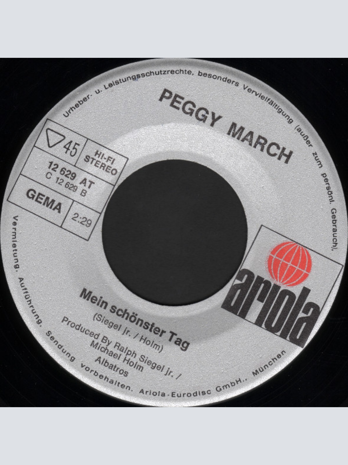 Vinyl / Peggy March - Und Dann Will Es Keiner Gewesen Sein