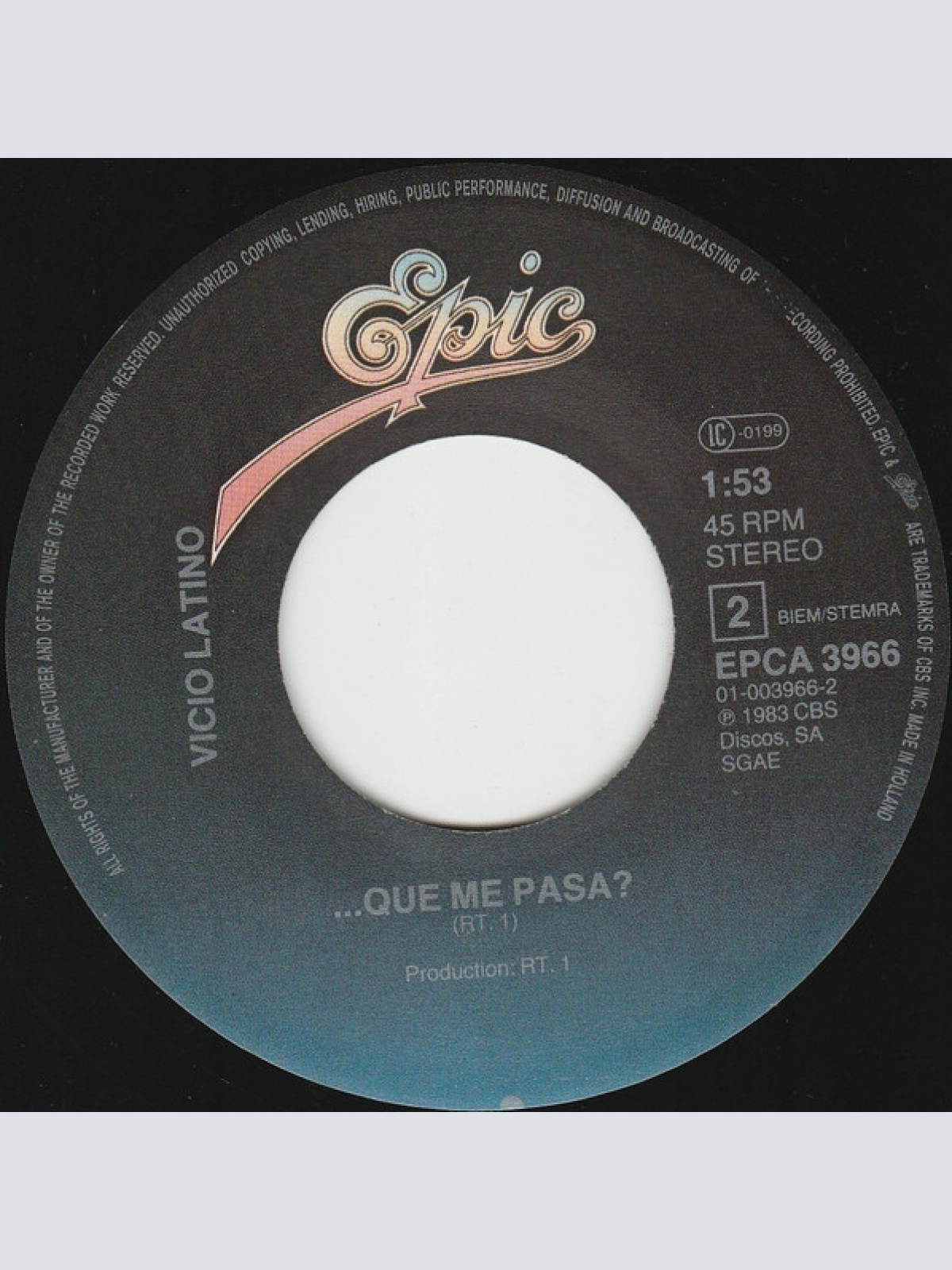 Vinyl / Vicio Latino - ¿Qué Me Pasa, Qué Me Pasa?