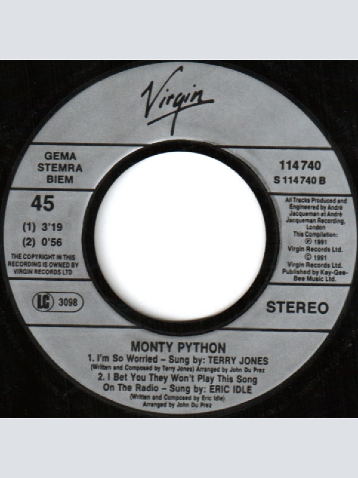 Vinyl / Monty Python - Always Look On The Bright Side Of Life...