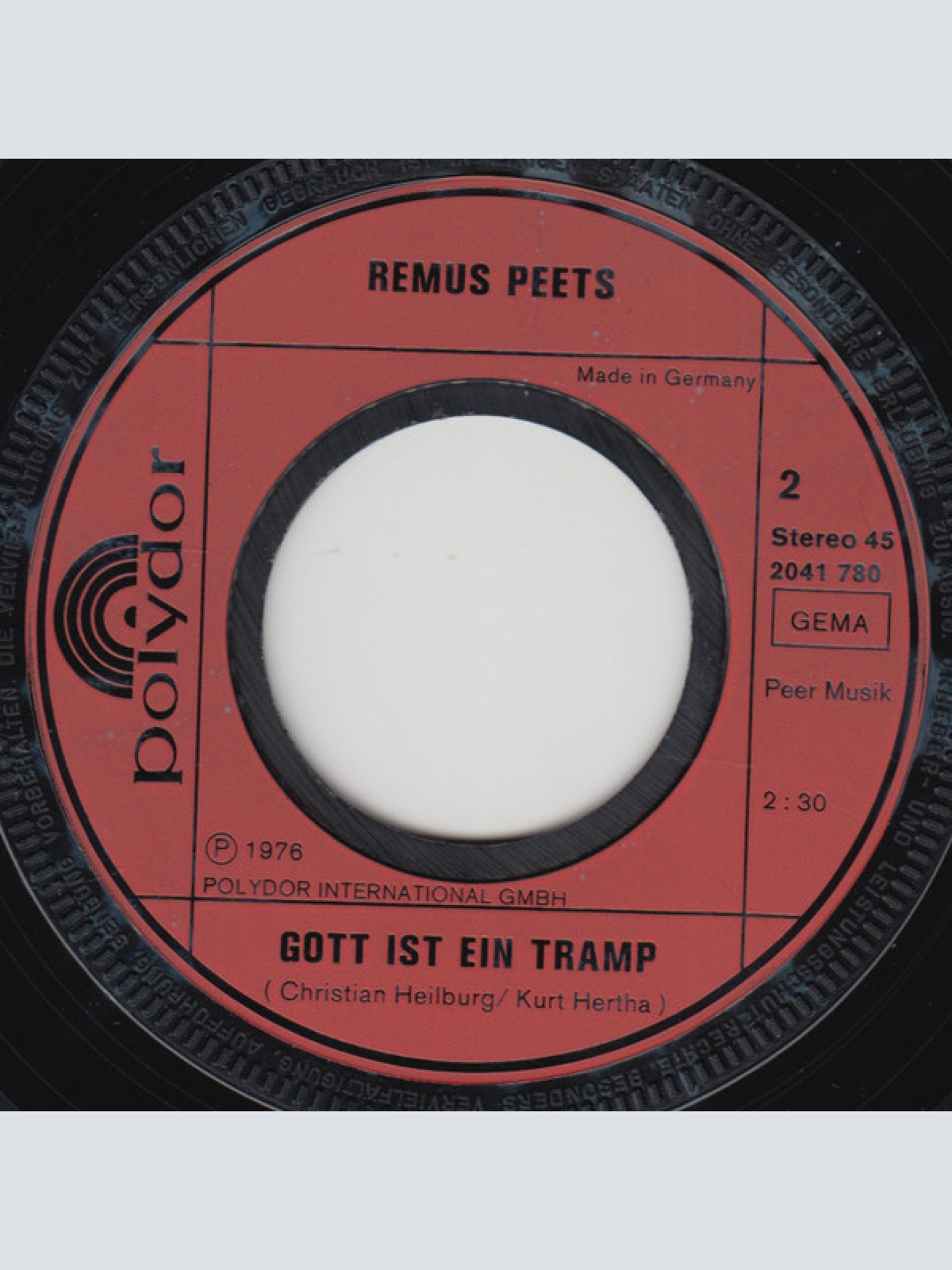 Vinyl / Remus Peets - Meine Welt Ist Der Ozean