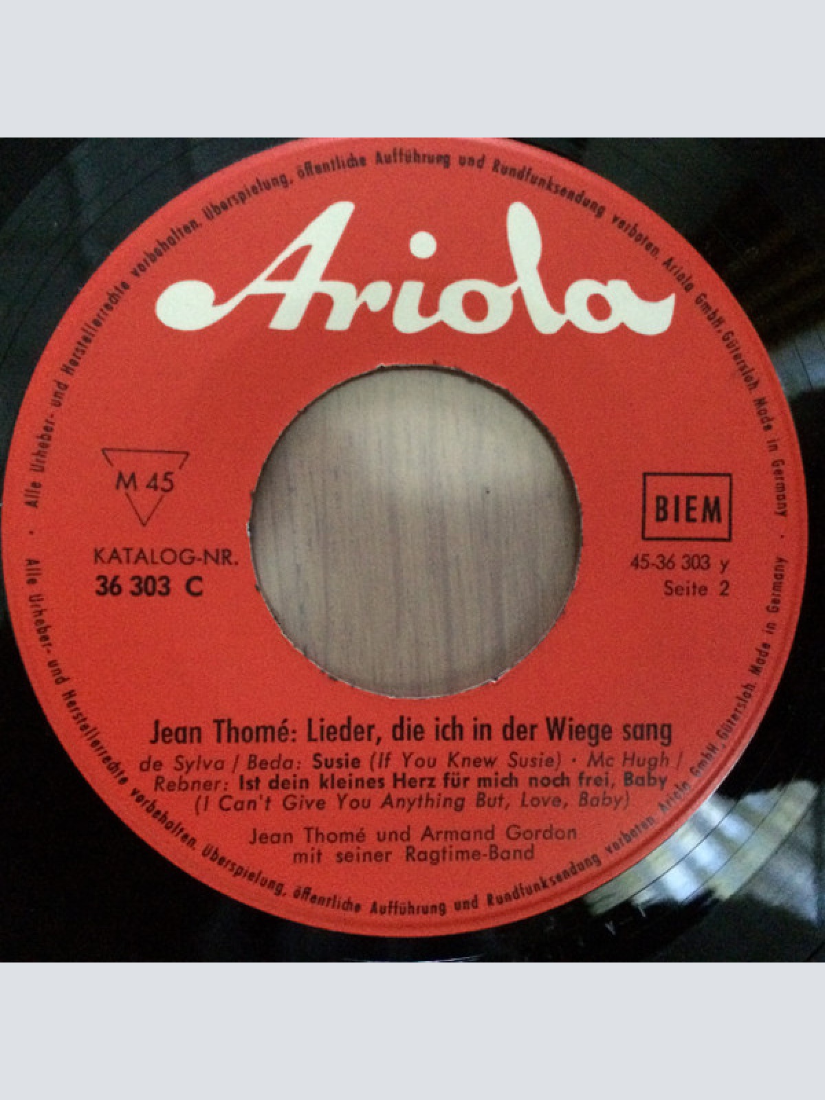Vinyl / Jean Thomé - Lieder, Die Ich In Der Wiege Sang