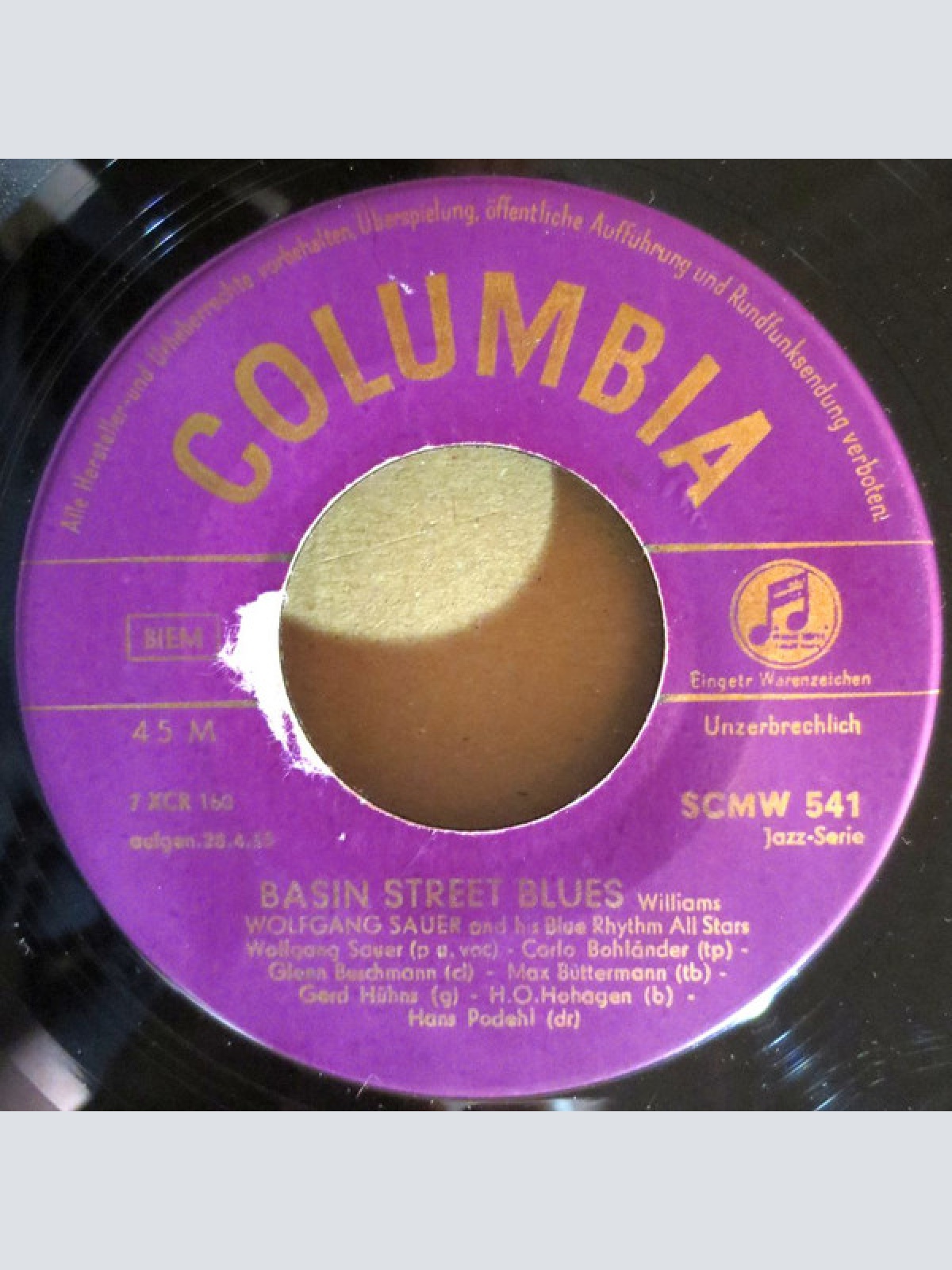 Vinyl / Wolfgang Sauer And His Blue Rhythm All Stars - Basin Street Blues