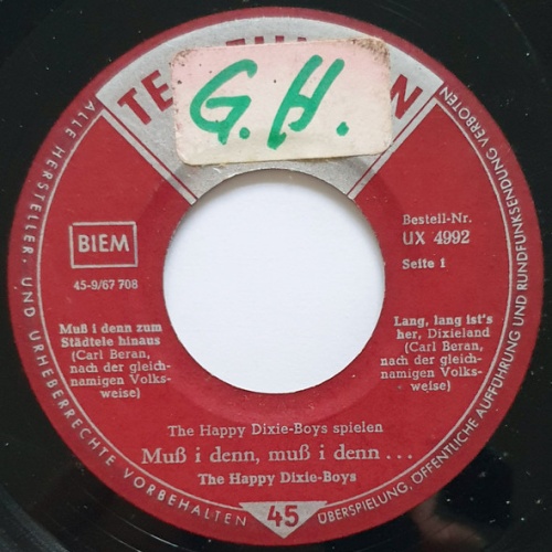 Vinyl / The Happy Dixie-Boys - Muß I Denn, Muß I Denn ...
