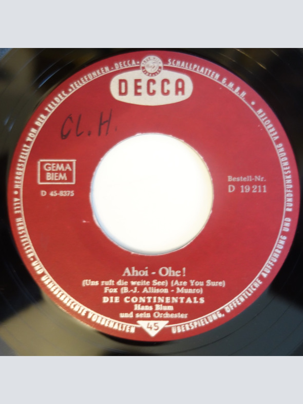 Vinyl / Die Continentals - Hüh-A-Hoh (Wheels)