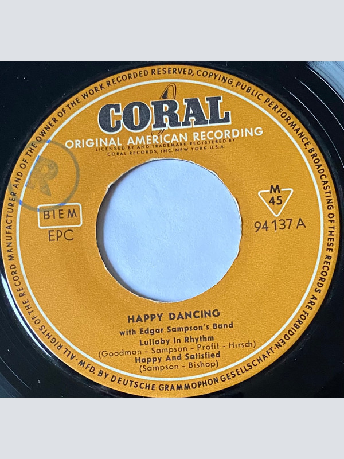 Vinyl / Edgar Sampson's Band - Happy Dancing With Edgar Sampson's Band
