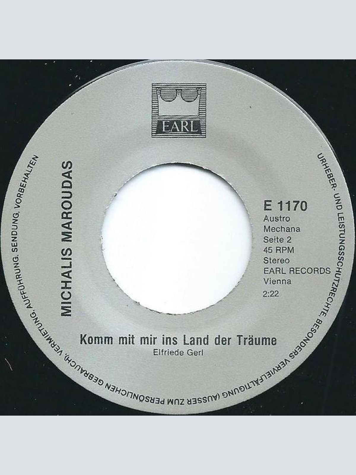 Vinyl / Michalis Maroudas* - Ein Besseres Morgen / Komm Mit Mir Ins Land Der Träume