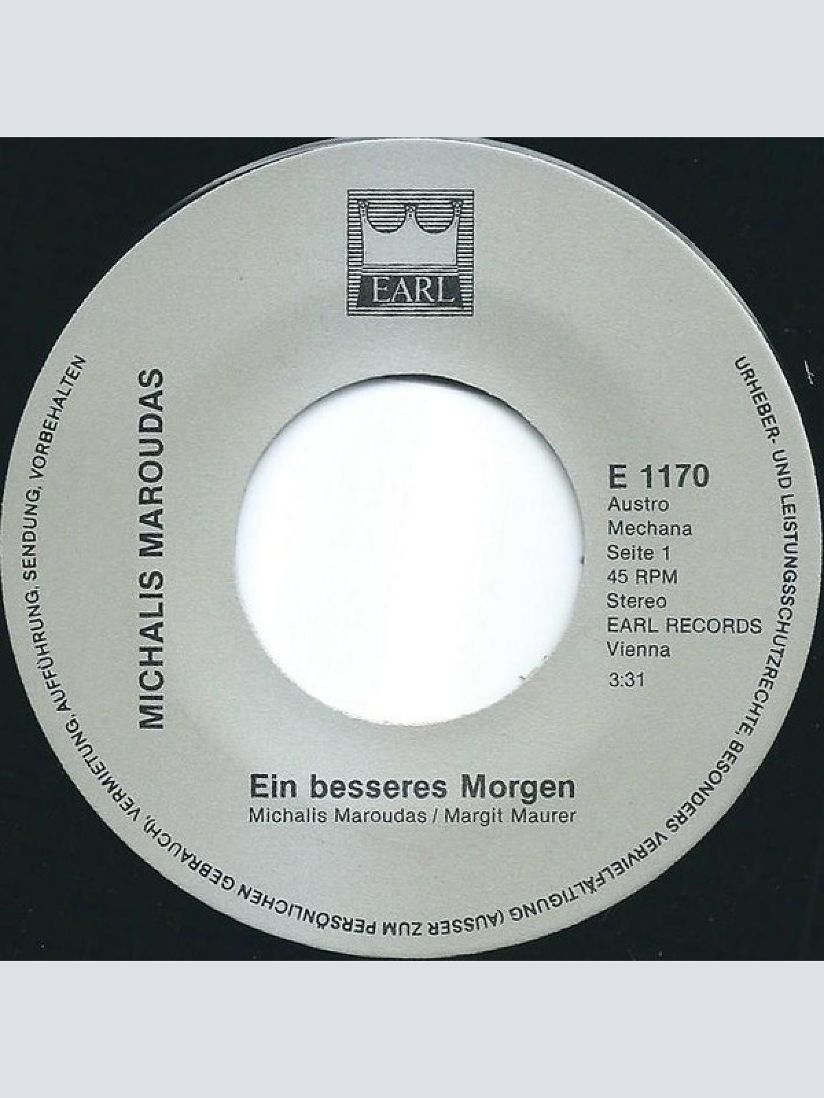 Vinyl / Michalis Maroudas* - Ein Besseres Morgen / Komm Mit Mir Ins Land Der Träume