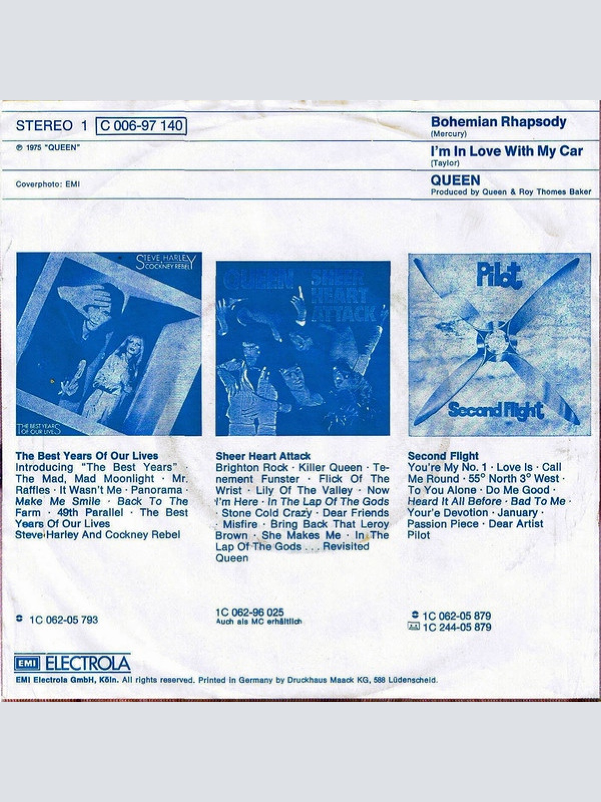 Vinyl / Queen - Bohemian Rhapsody