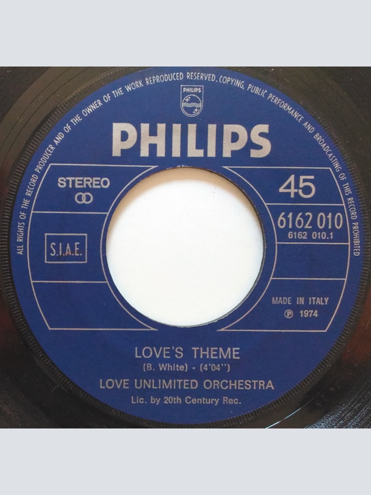 Vinyl / Love Unlimited Orchestra / Love Unlimited - Love's Theme / Under The Influence Of Love