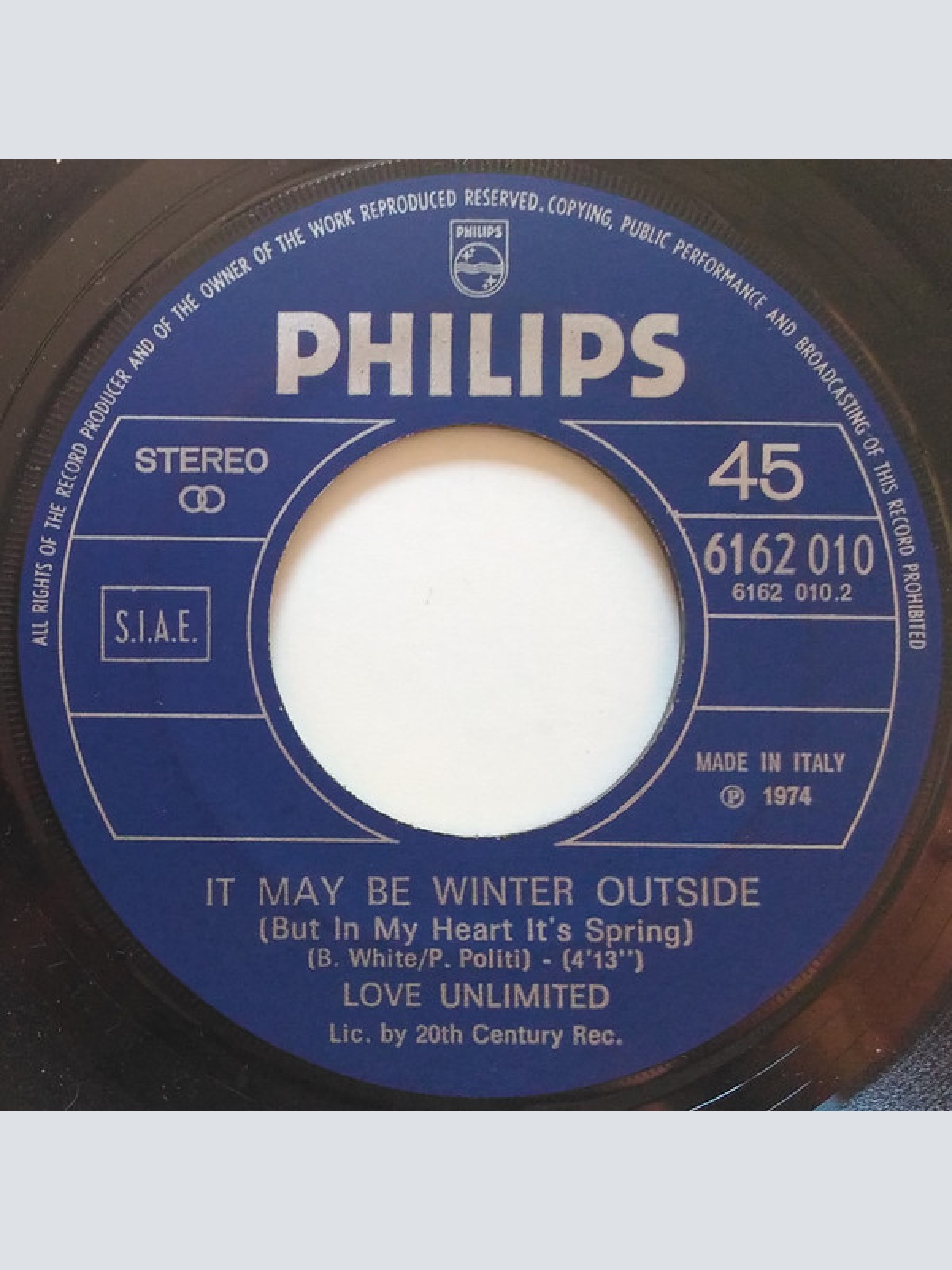 Vinyl / Love Unlimited Orchestra / Love Unlimited - Love's Theme / Under The Influence Of Love