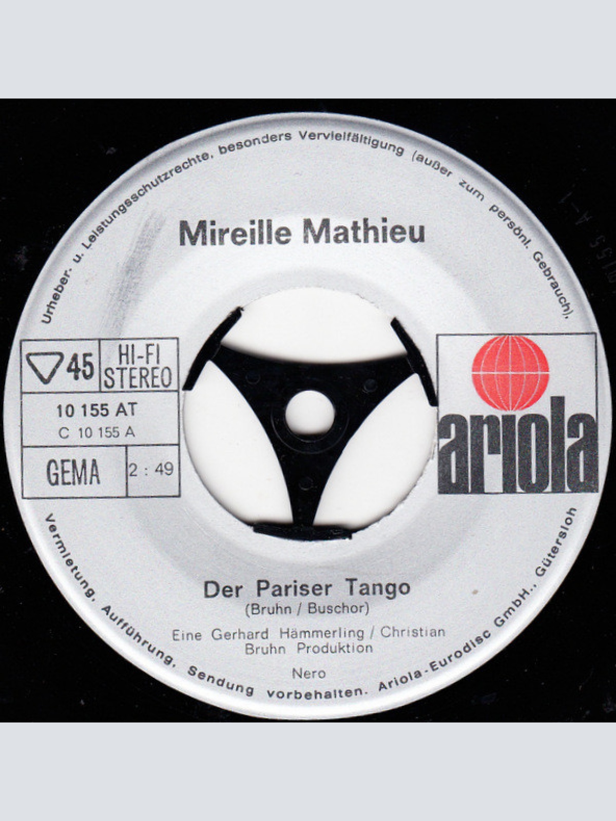 Vinyl / Mireille Mathieu - Der Pariser Tango