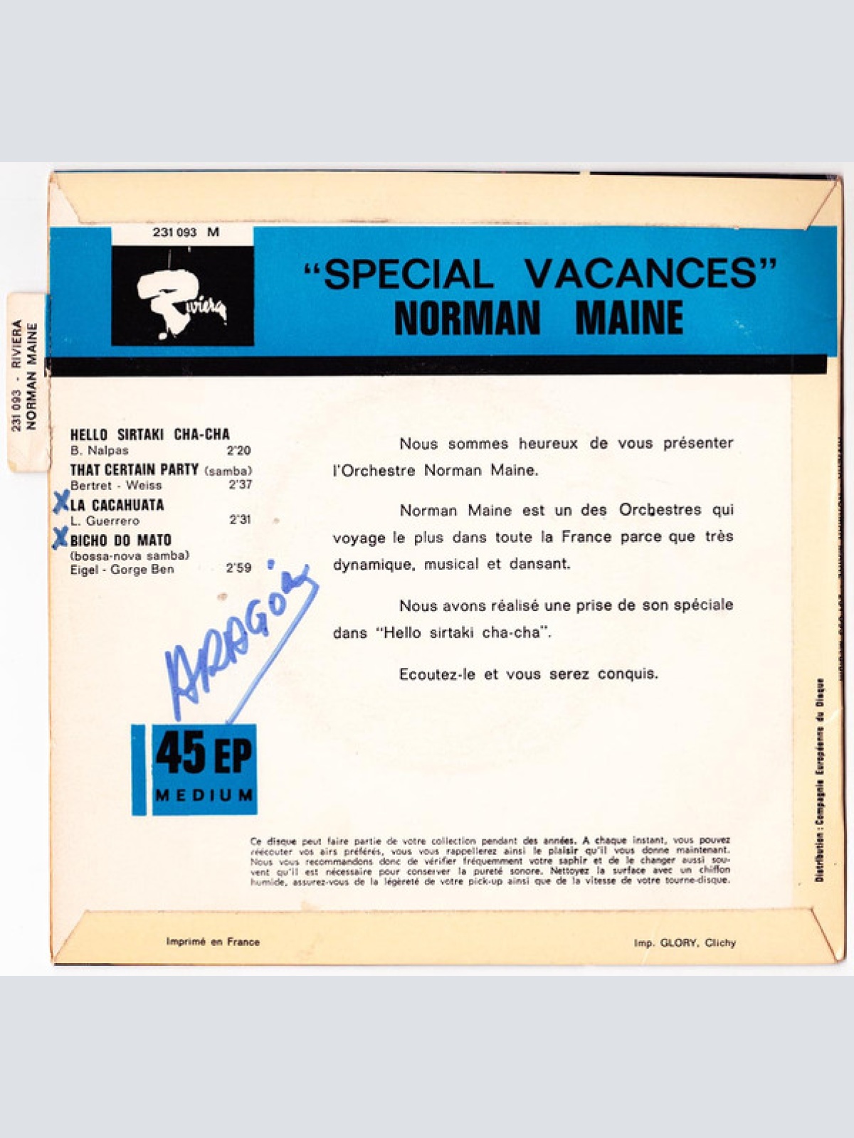 Vinyl / Norman Maine - Special Vacances