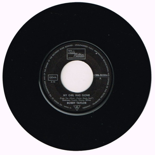Vinyl / Bobby Taylor - My Girl Has Gone / It Should Have Been Me Loving Her