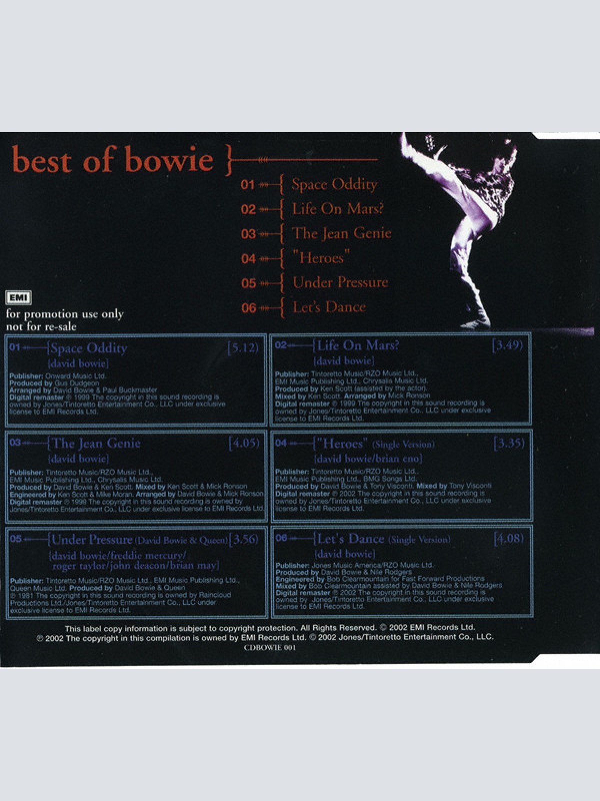 CD / Bowie* - Best Of Bowie (6 Track Sampler)