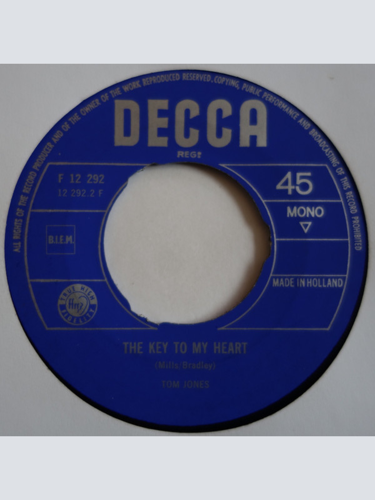 Vinyl / Tom Jones - Thunderball