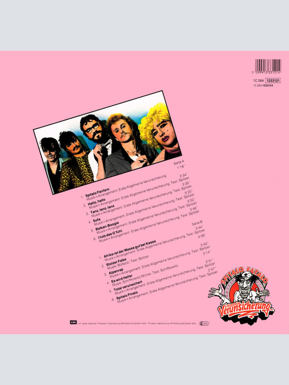 Vinyl / Erste Allgemeine Verunsicherung* - Spitalo Fatalo