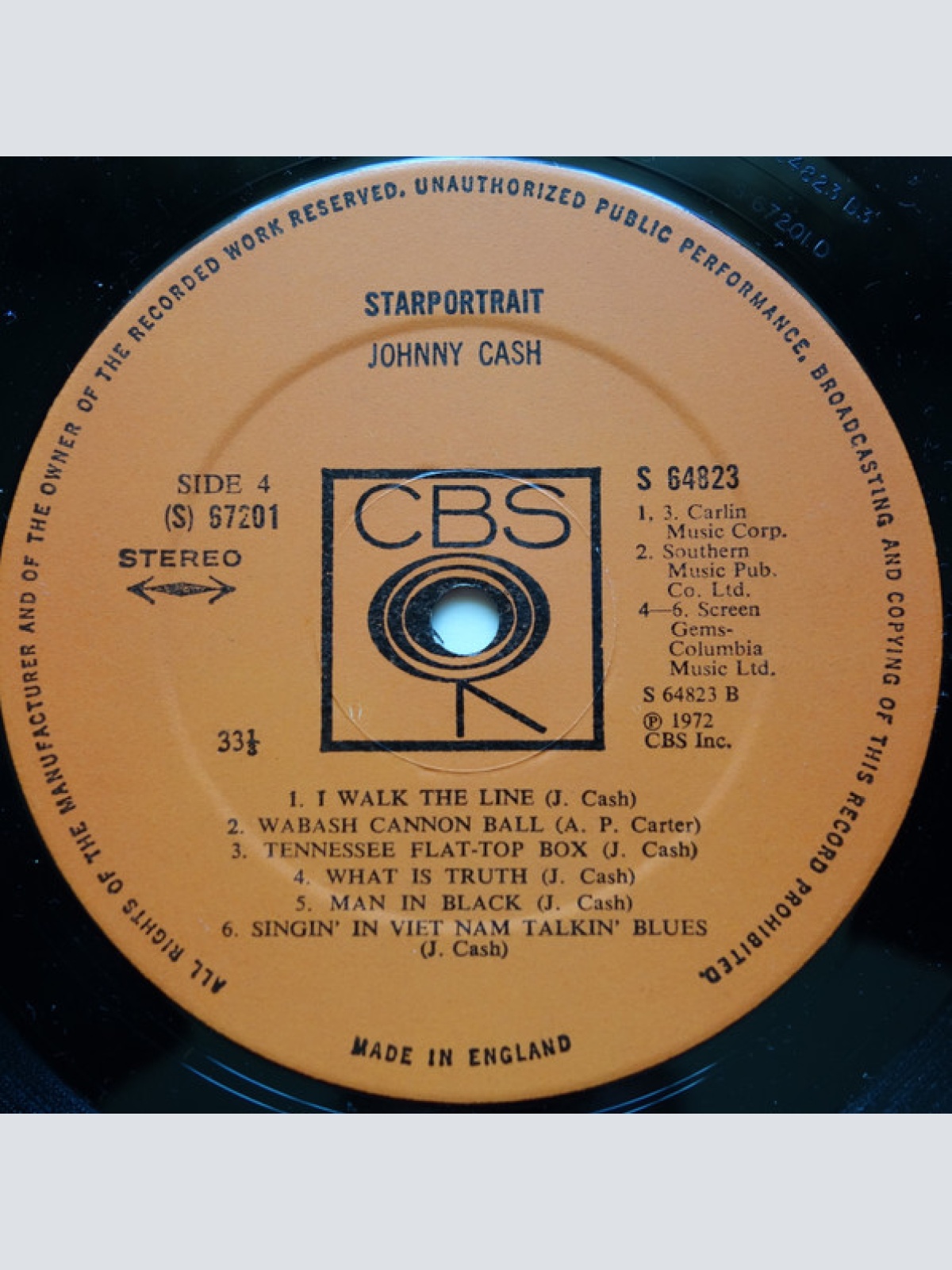 Vinyl / Johnny Cash - Starportrait
