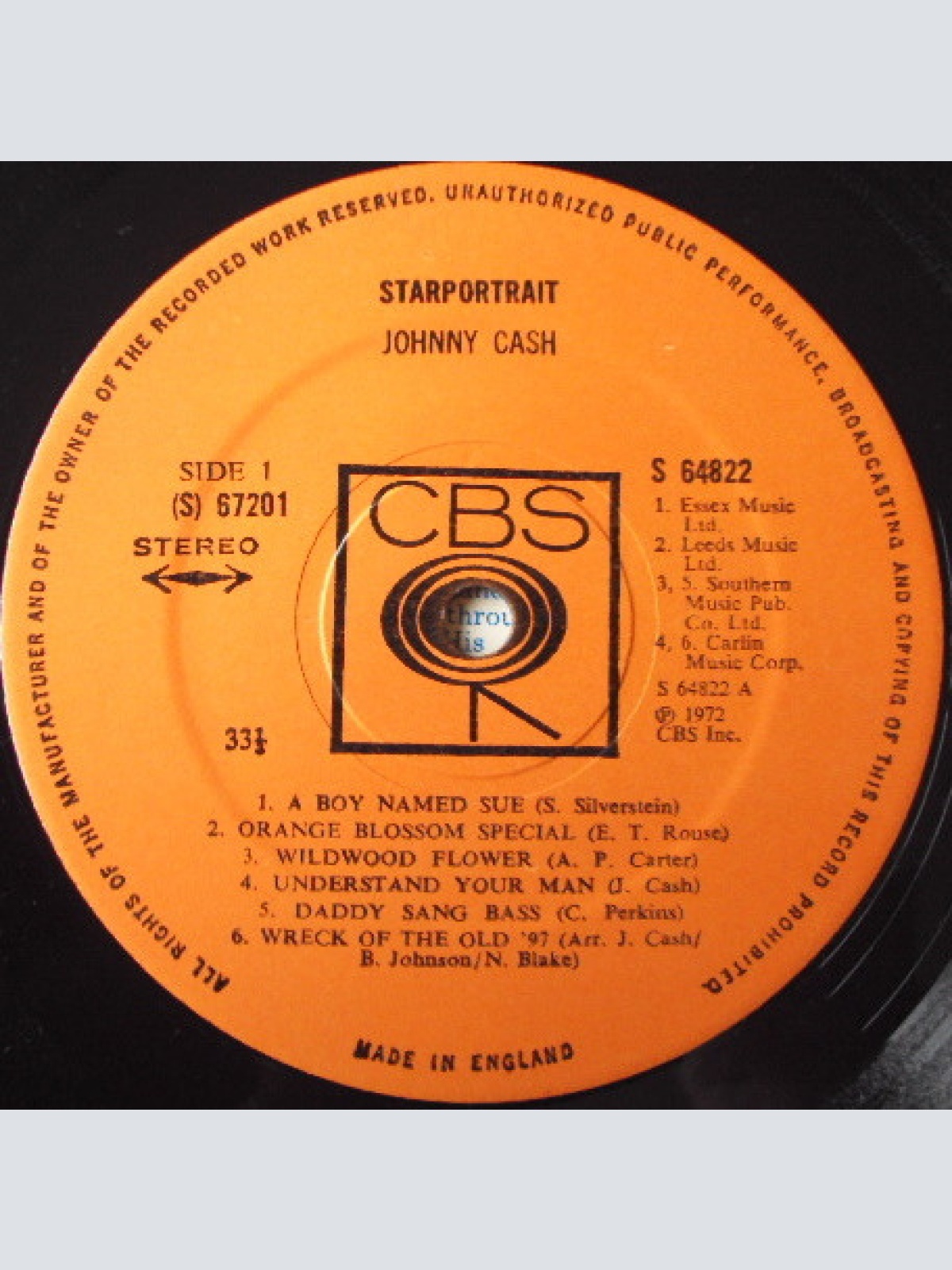 Vinyl / Johnny Cash - Starportrait