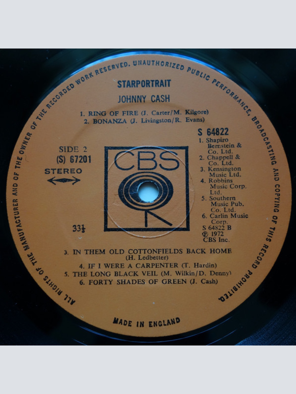 Vinyl / Johnny Cash - Starportrait