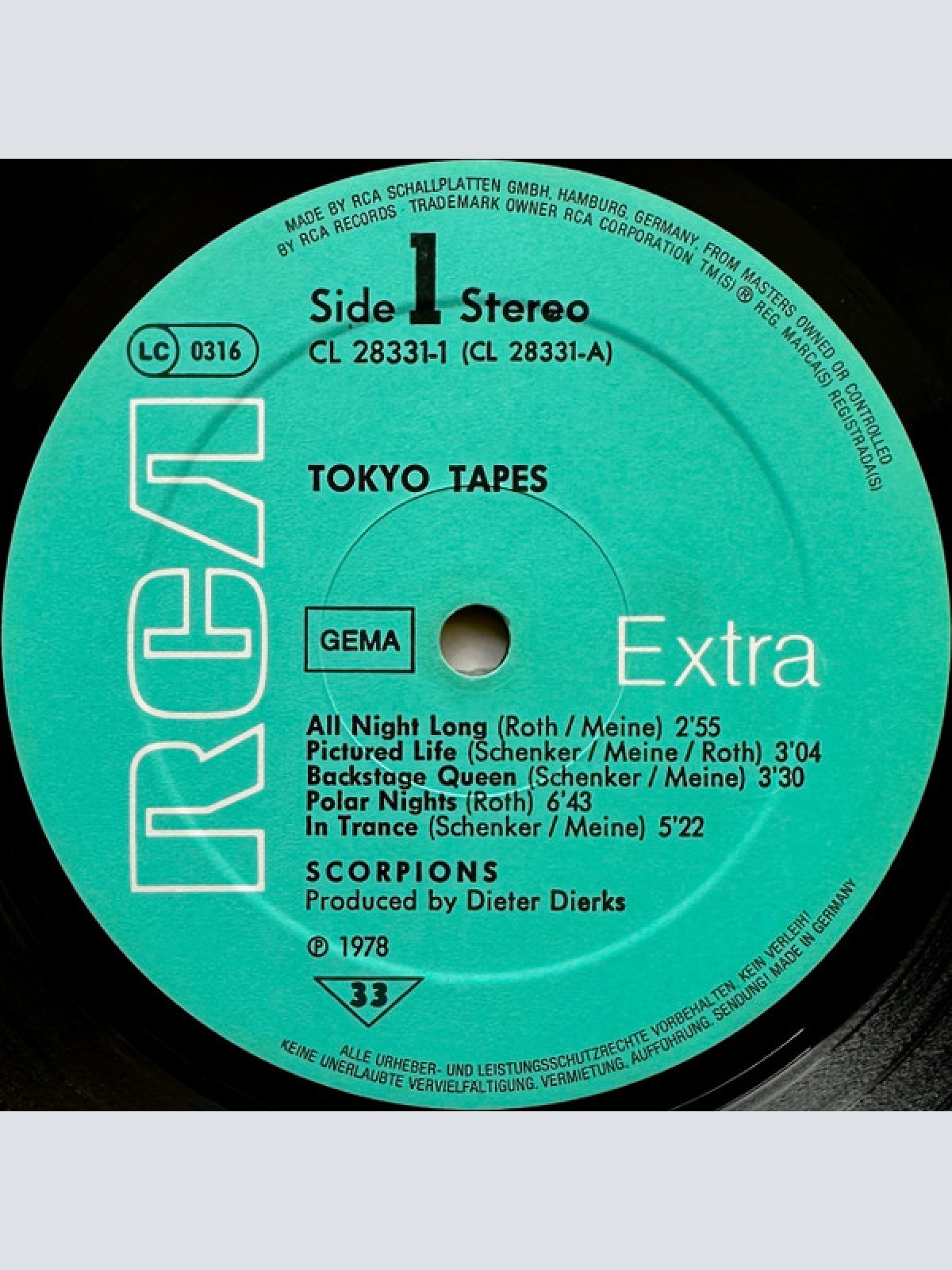 Vinyl / Scorpions - Tokyo Tapes