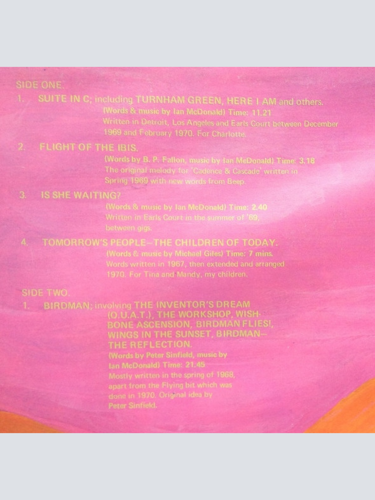 Vinyl / McDonald And Giles* - McDonald And Giles