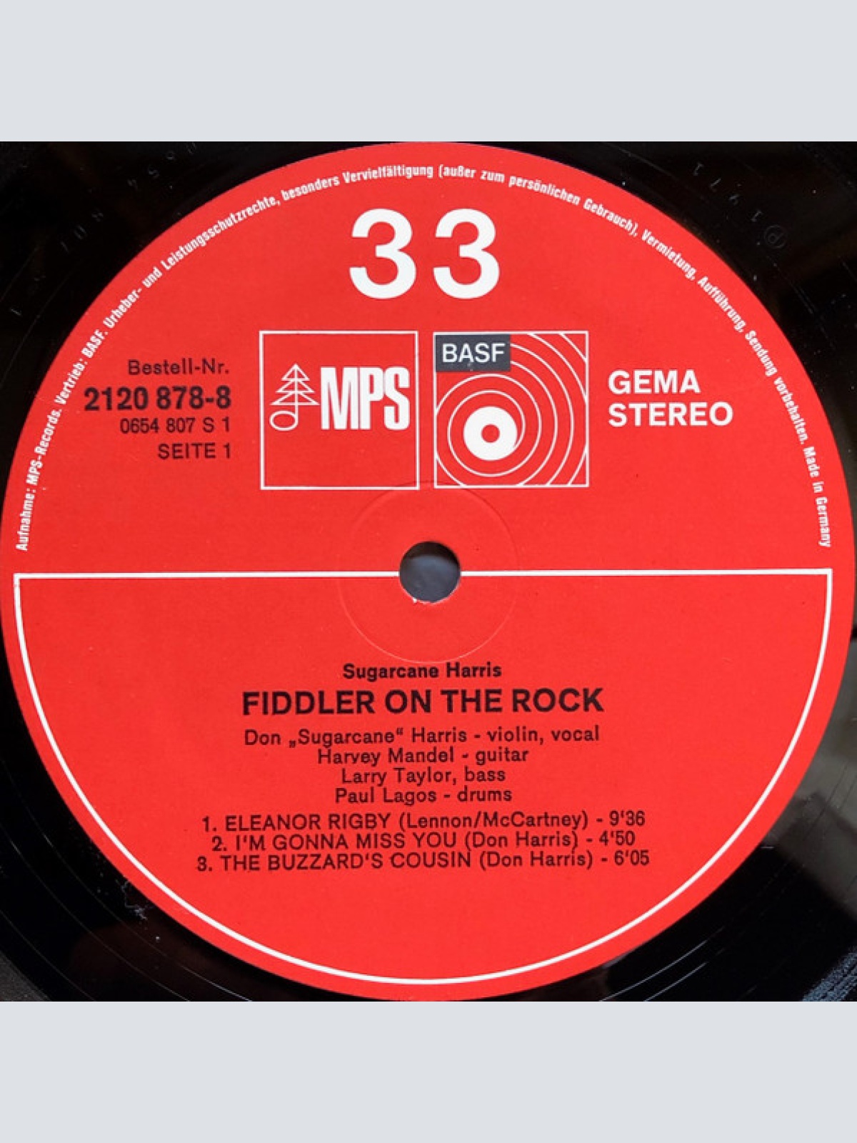 Vinyl / Don 'Sugar Cane' Harris* - Fiddler On The Rock