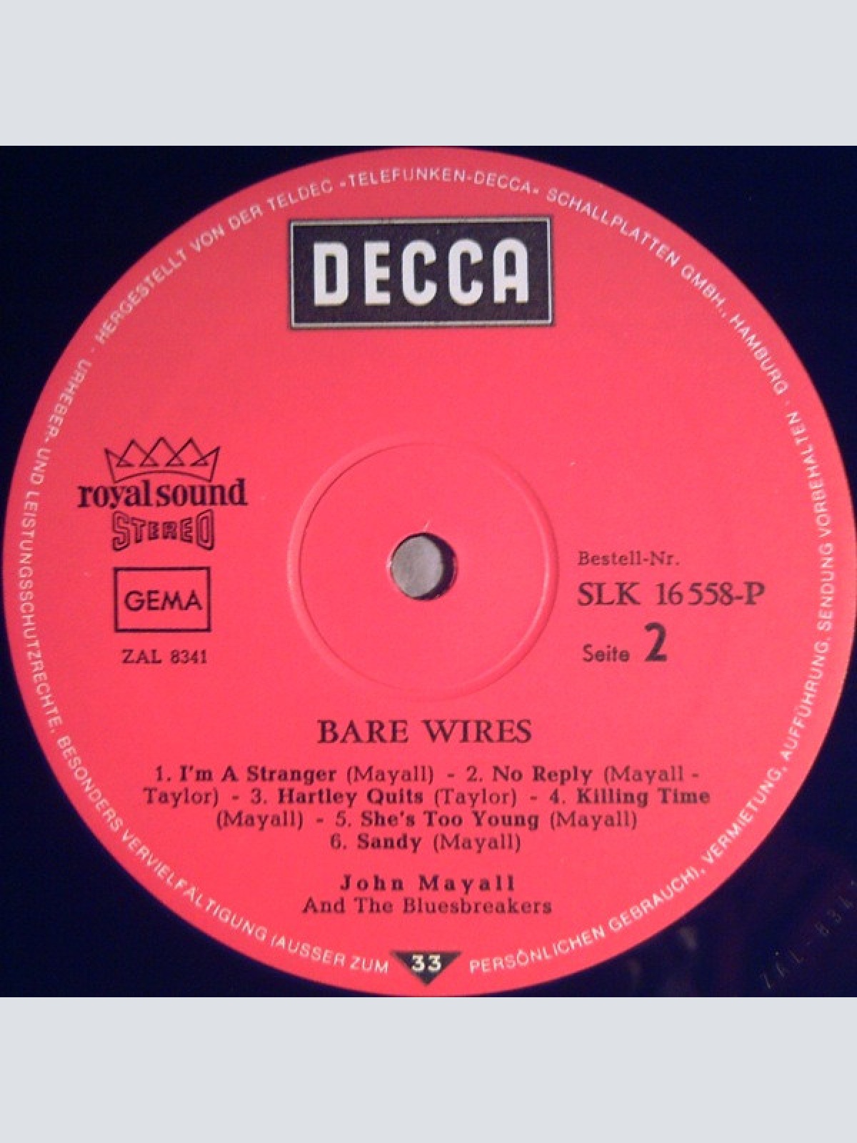 Vinyl / John Mayall's Bluesbreakers* - Bare Wires