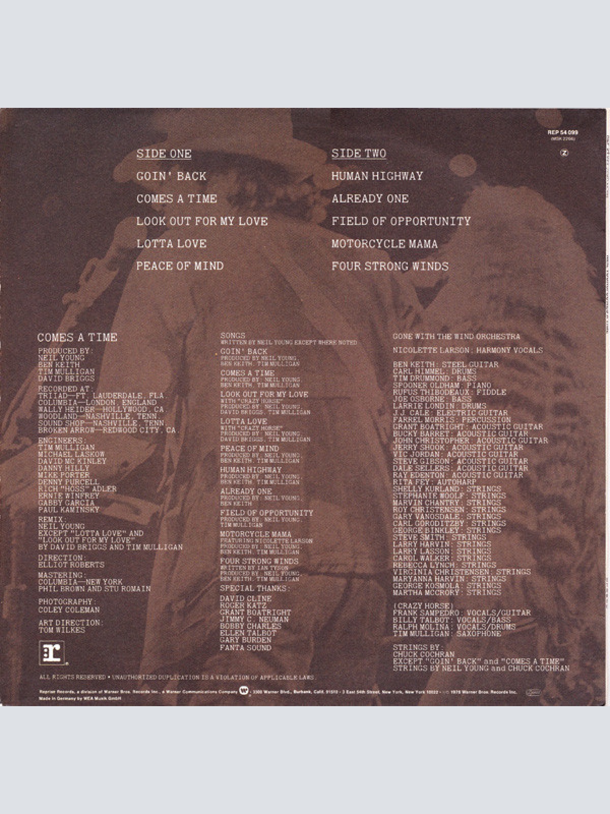 Vinyl / Neil Young - Comes A Time